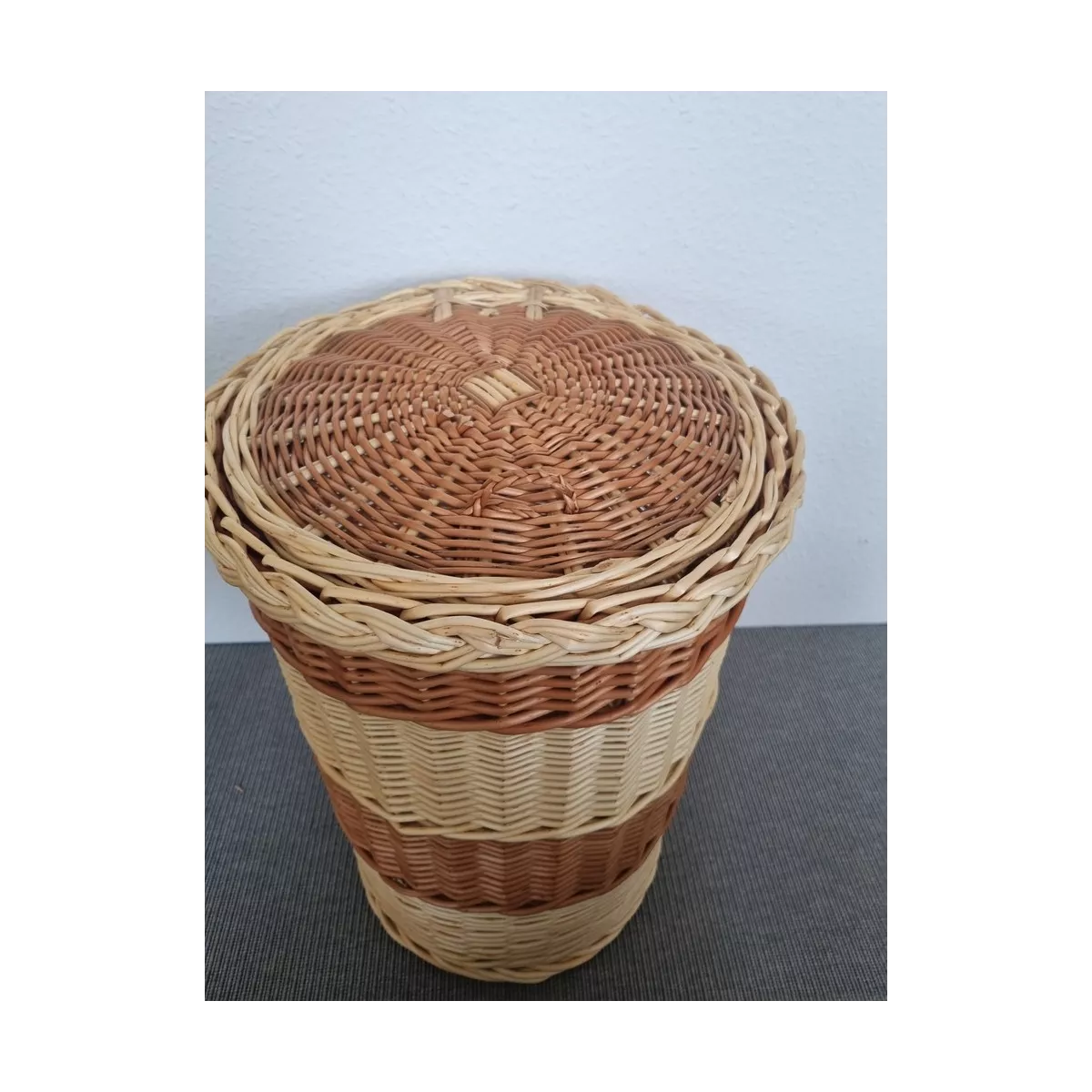 Panière à Linge Bicolore PM