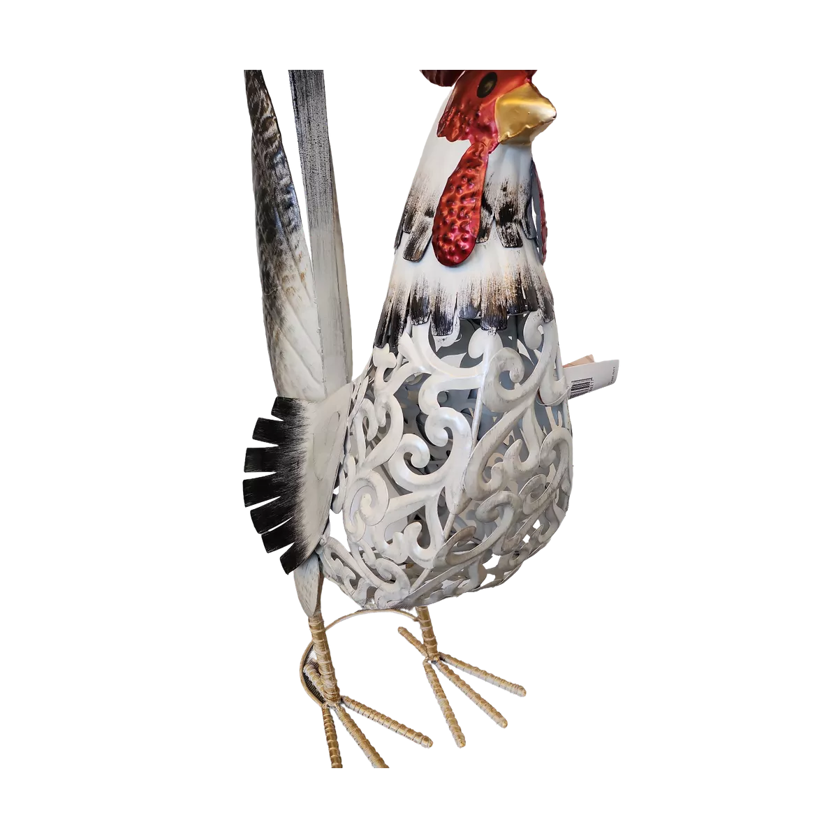 Coq Gaulois Blanc GM Métal 100H