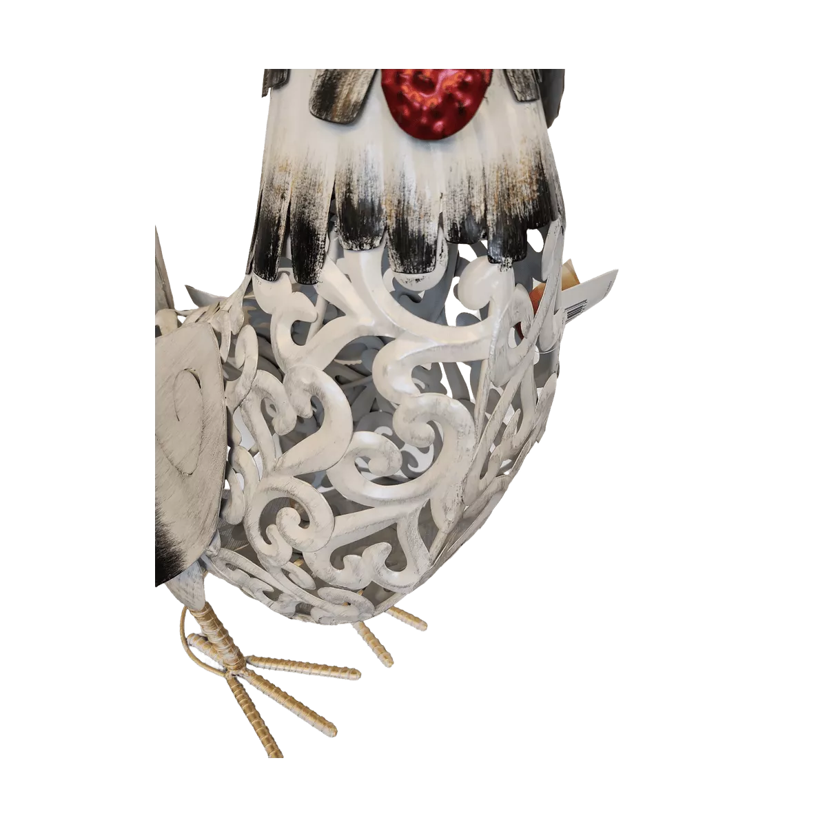 Coq Gaulois Blanc GM Métal 100H