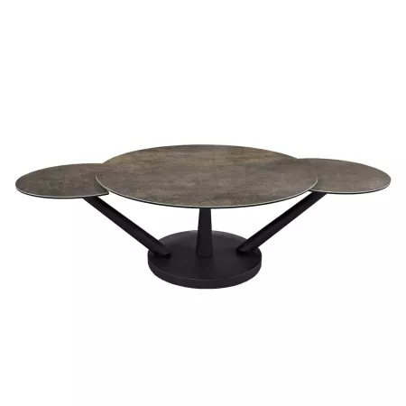 Table basse evolutive Chicago 3 plateaux Ceramique 