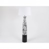 Lampadaire Ashley Blanc/Noir h.132