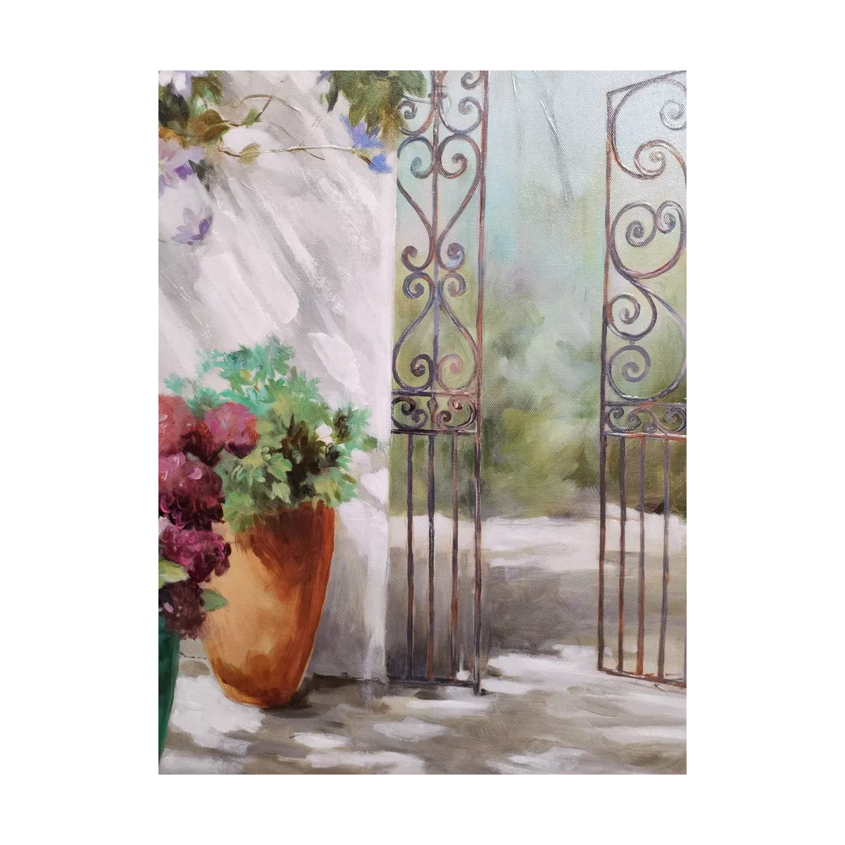 Tableau Glycine 90x70