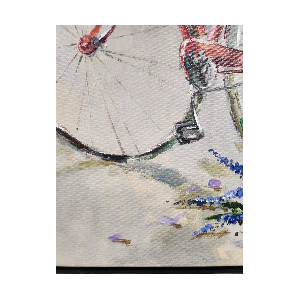 Tableau Velo Fleuri 70x70