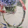 Tableau Velo Fleuri 70x70