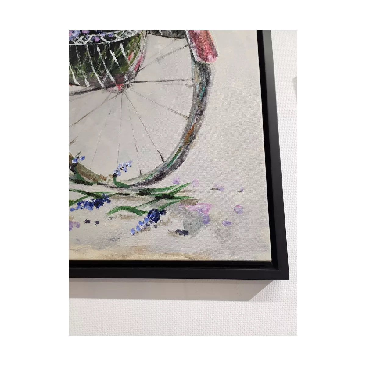 Tableau Velo Fleuri 70x70