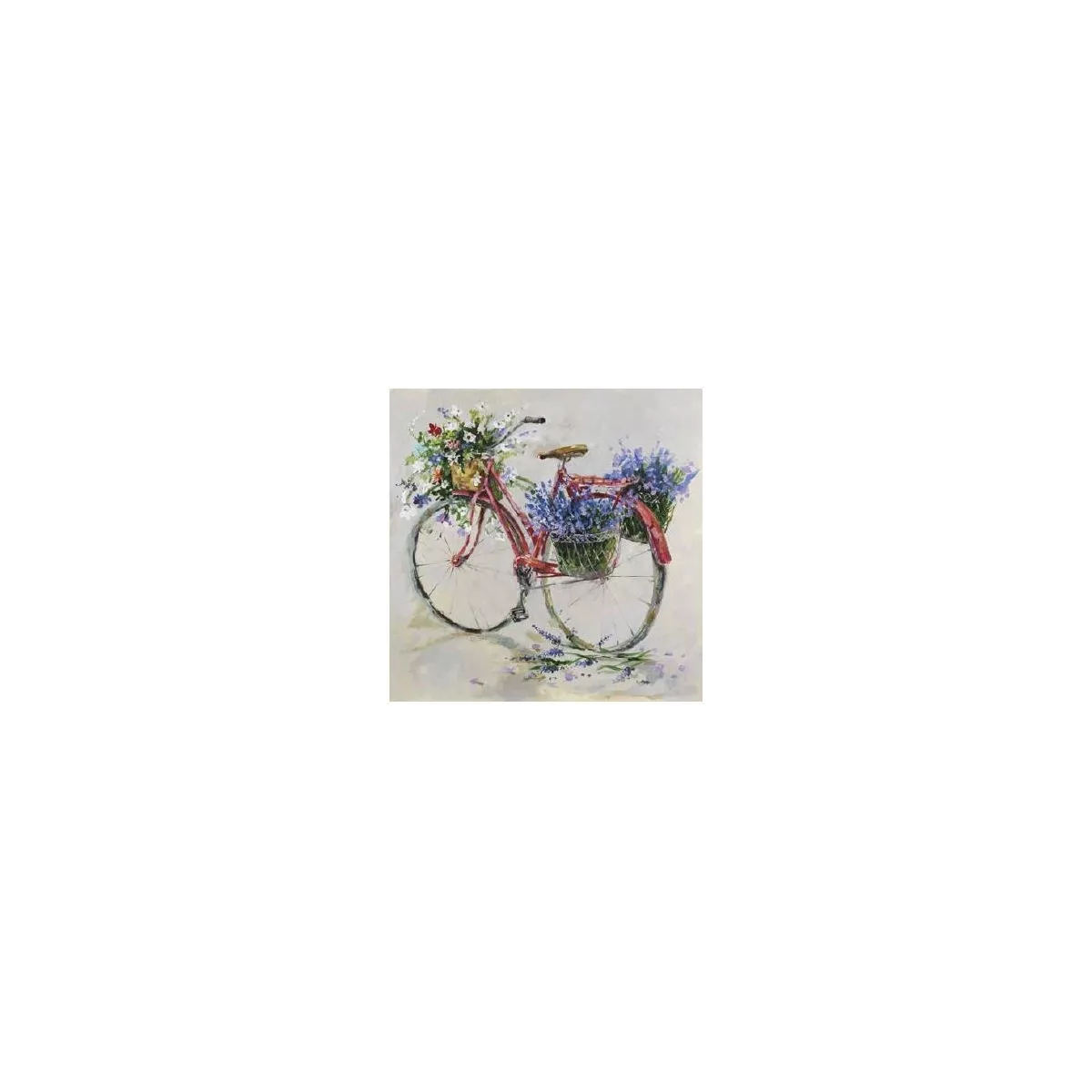 Tableau Velo Fleuri 70x70