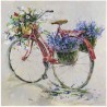 Tableau Velo Fleuri 70x70