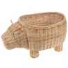 Rangement hippopotame rotin Naturel 73x42