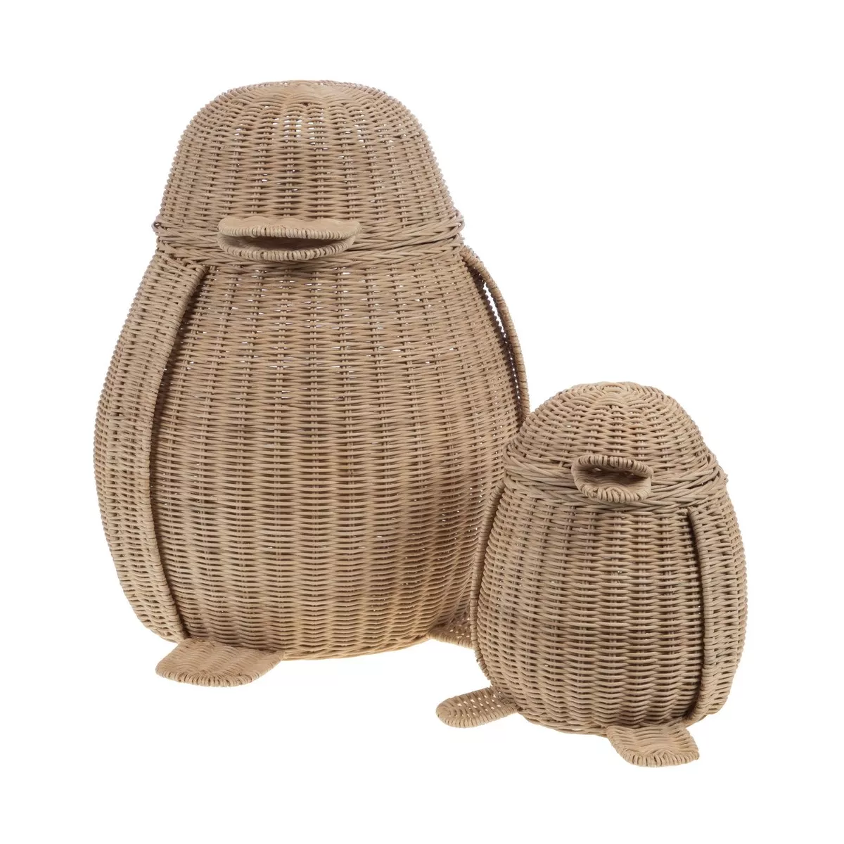 Rangement Pingouin rotin Naturel 30x30