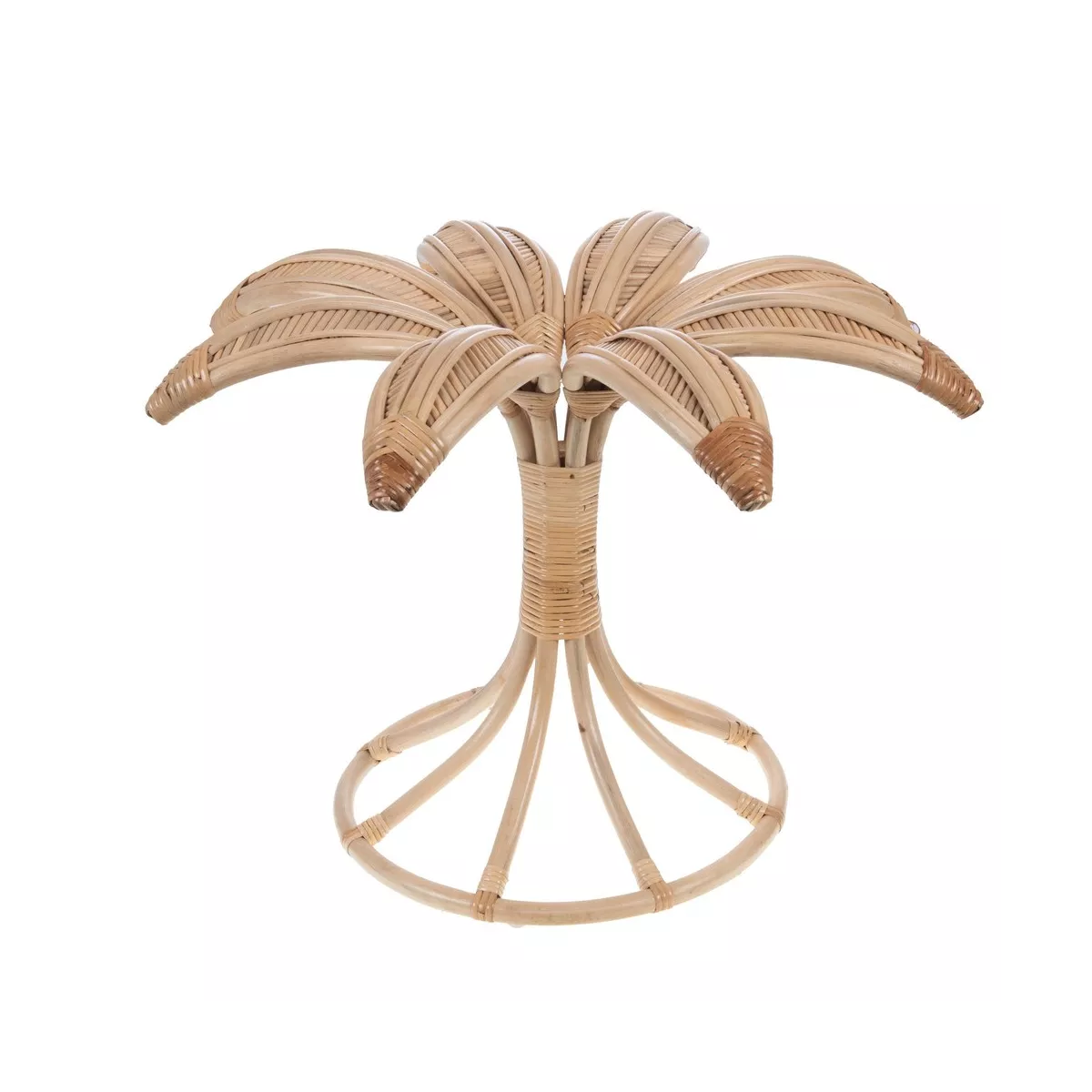 Table basse en Rotin Palmier Naturel 80x80