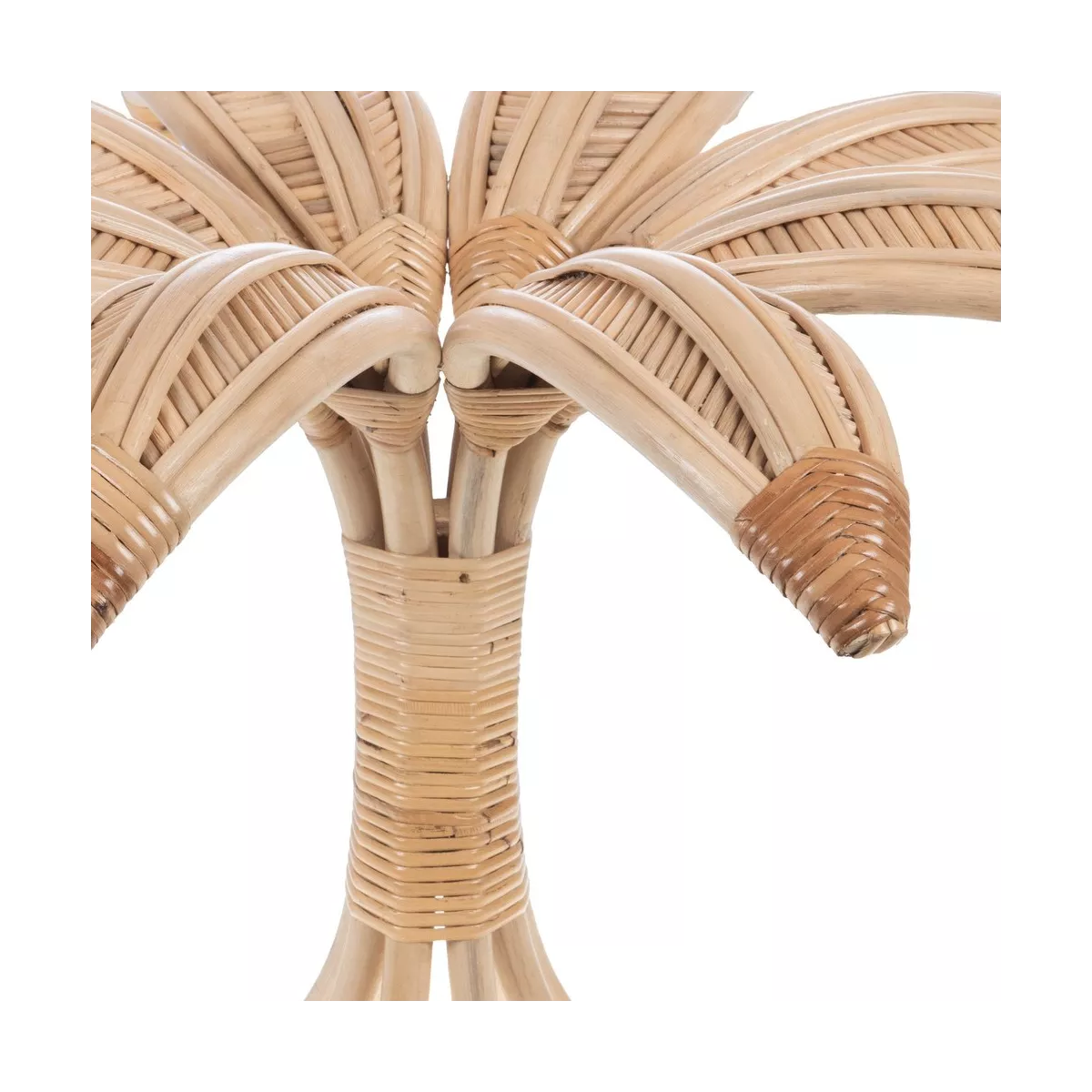 Table basse en Rotin Palmier Naturel 80x80