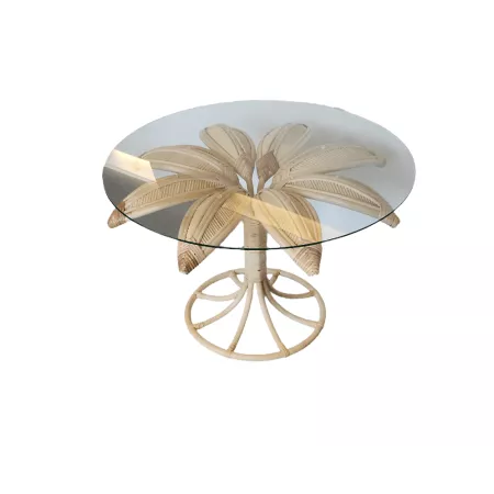 Table basse en Rotin Palmier 80x80