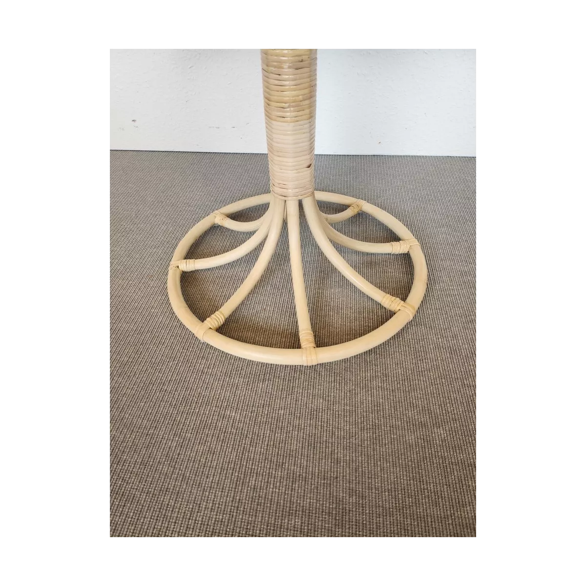 Table basse en Rotin Palmier Naturel 80x80