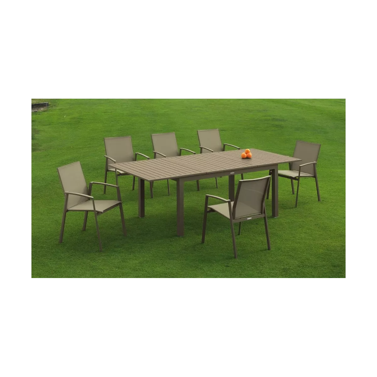 Table Faro Taupe Extensible 180/240