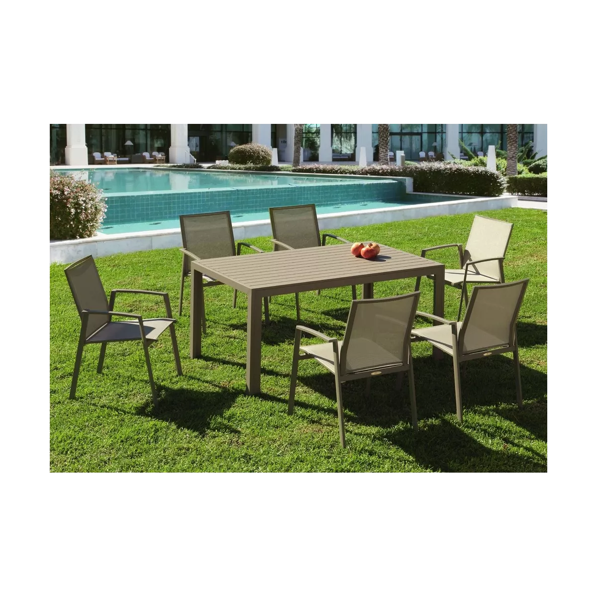 Table Faro Taupe Extensible 180/240