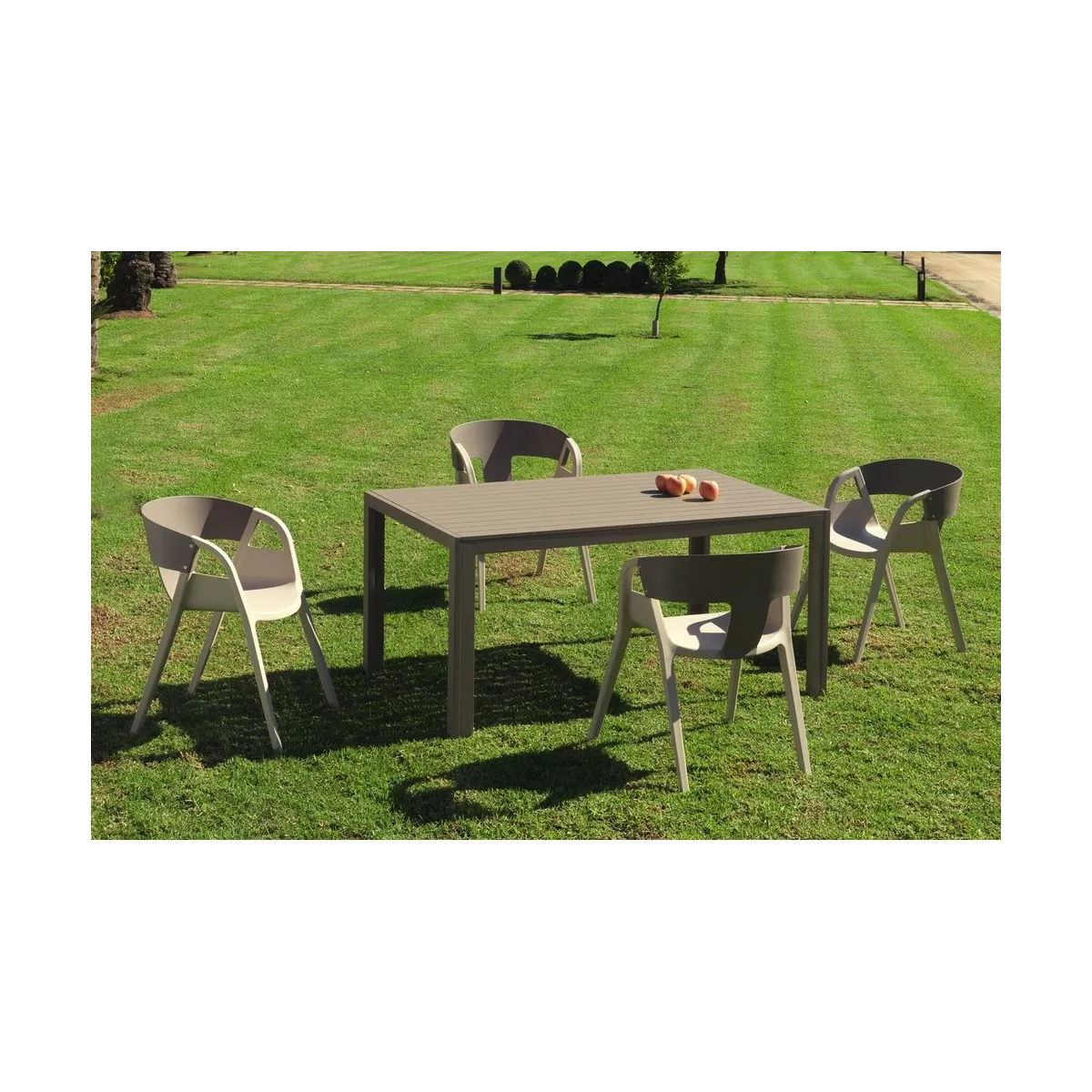Table Faro Taupe Extensible 180/240