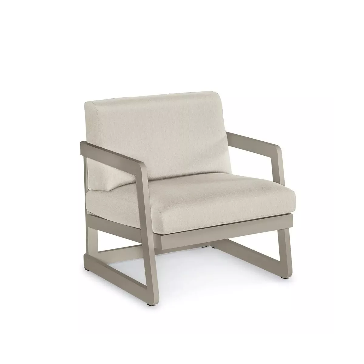 Fauteuil Faro Alu Taupe