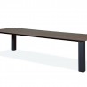 Table de repas Lagos Alu et Teck Outdoor 250cm