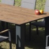 Table de repas Lagos Alu et Teck Outdoor 250cm