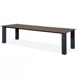 Table de repas Lagos Alu et Teck Outdoor 250cm