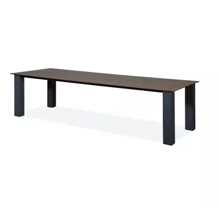 Table de repas Lagos Alu et Teck Outdoor 250cm