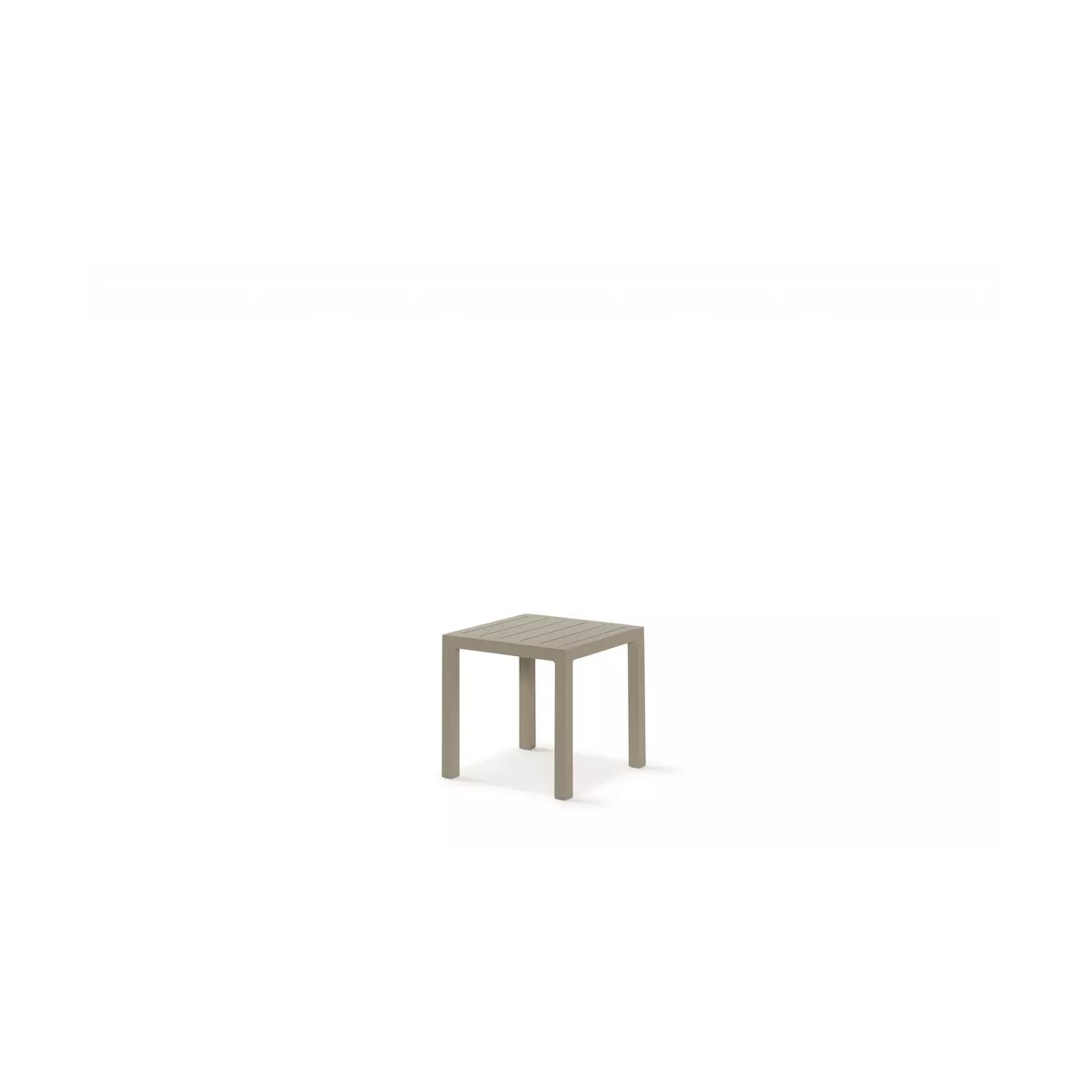 Bout de Canapé Faro Aluminium Taupe