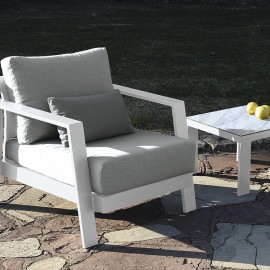 Fauteuil Atenas Alu Blanc