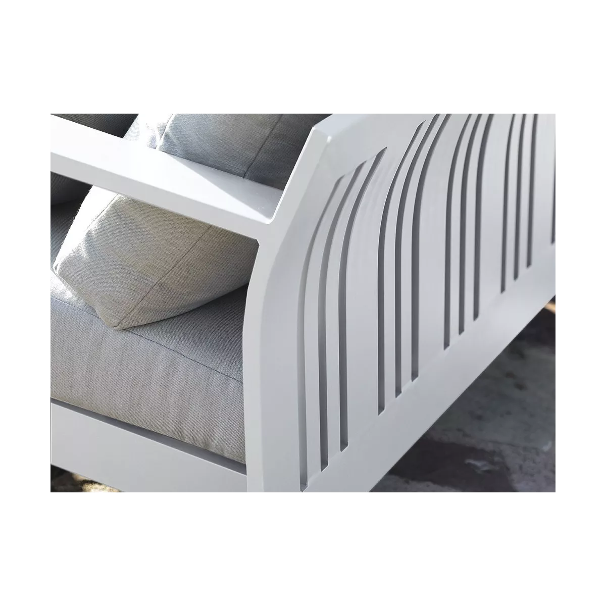 Fauteuil Atenas Alu Blanc
