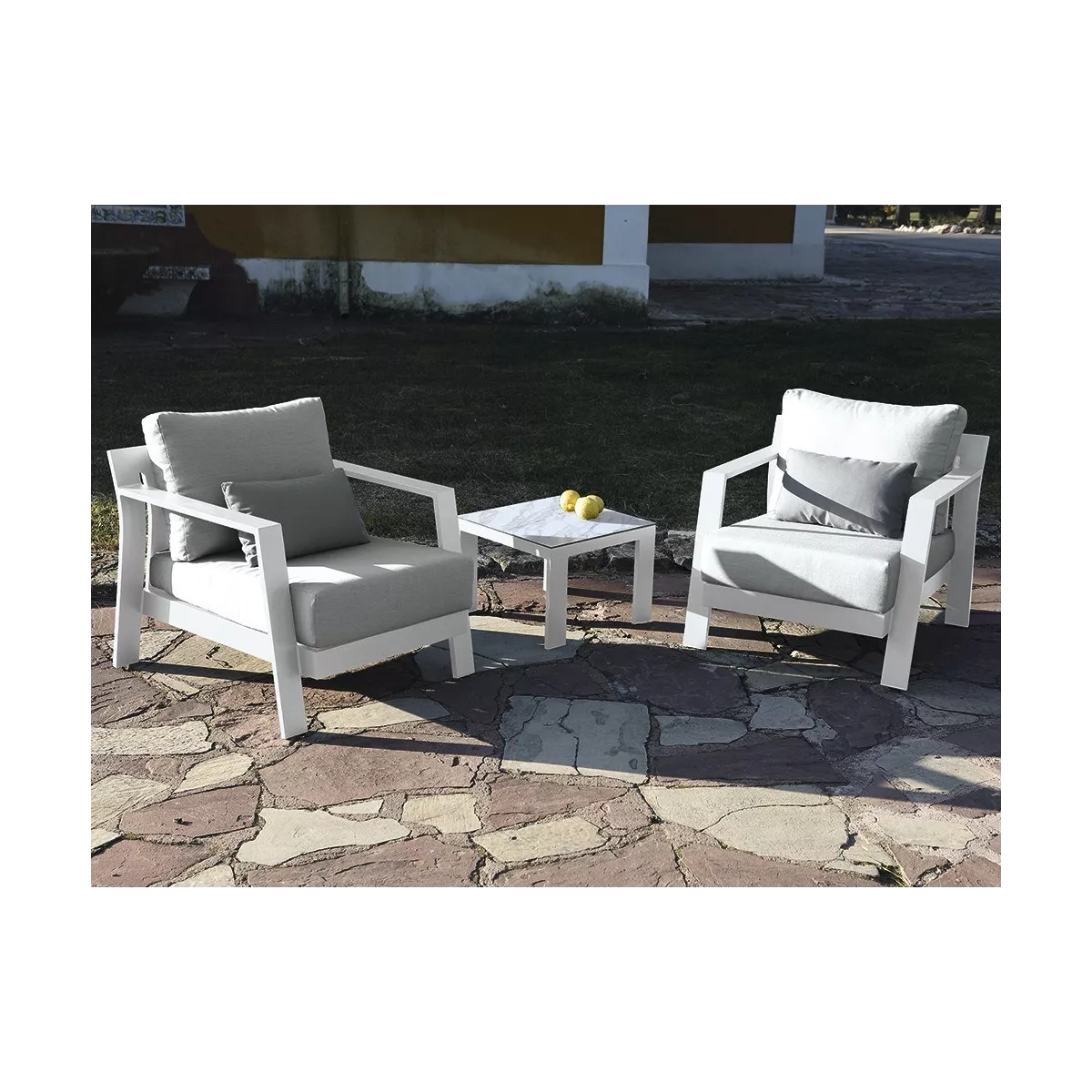 Fauteuil Atenas Alu Blanc