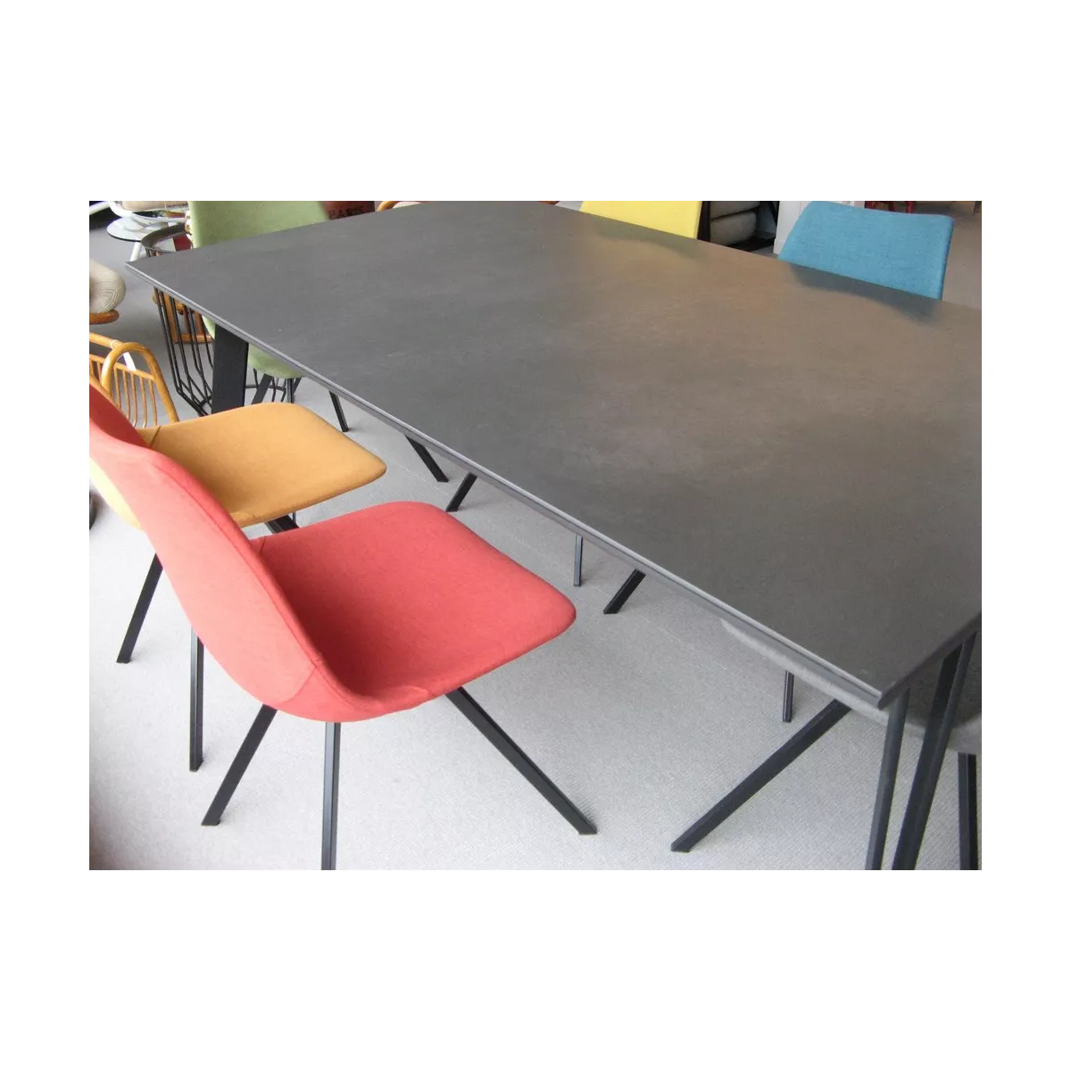 Chaise Happy Tissus Gris