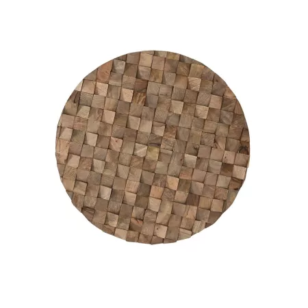 Décoration en Mangier Géométrique 80x80