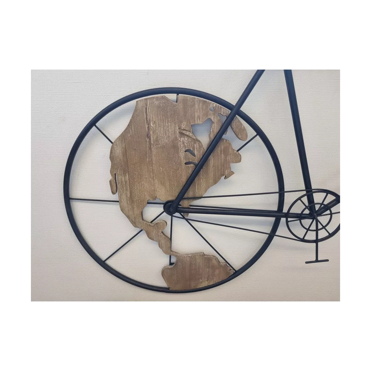Décoration Murale Vélo Monde 130cm