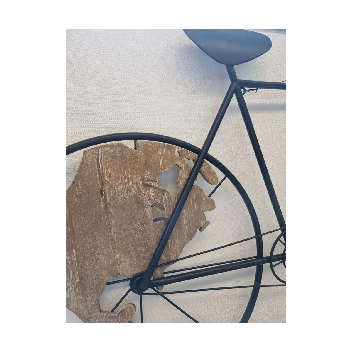 Décoration Murale Vélo Monde 130cm