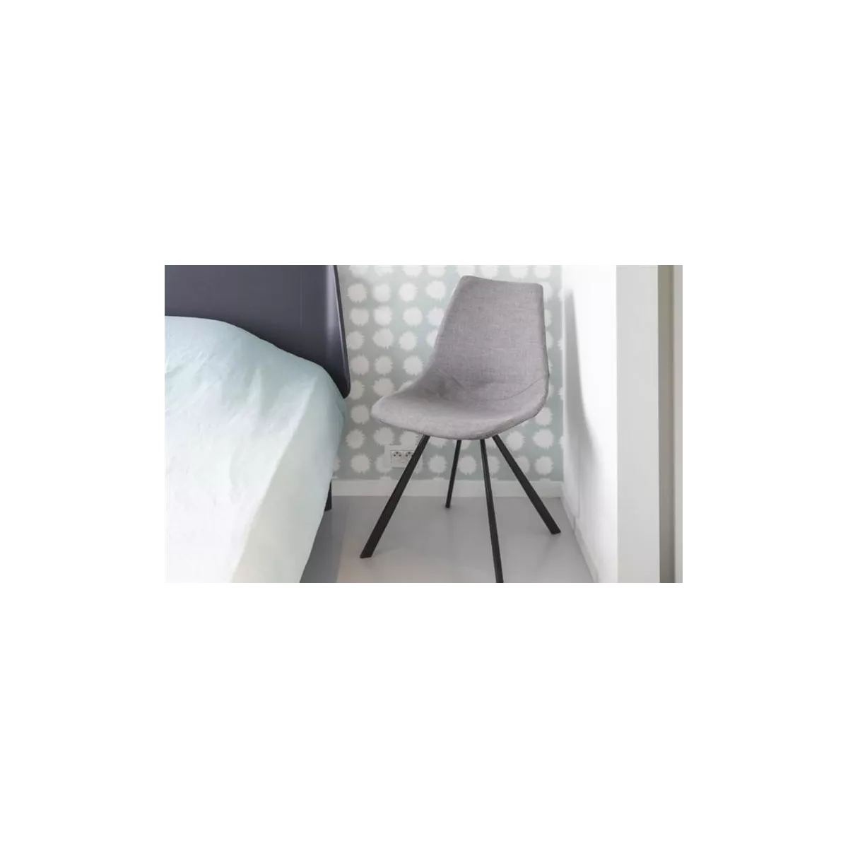 Chaise Happy Tissus Gris