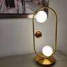 Lampe Jaipur 2 Globes h64 cm