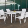 Table Calpe Alu Blanc 150x90