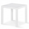 Table Calpe Alu Blanc 80x80