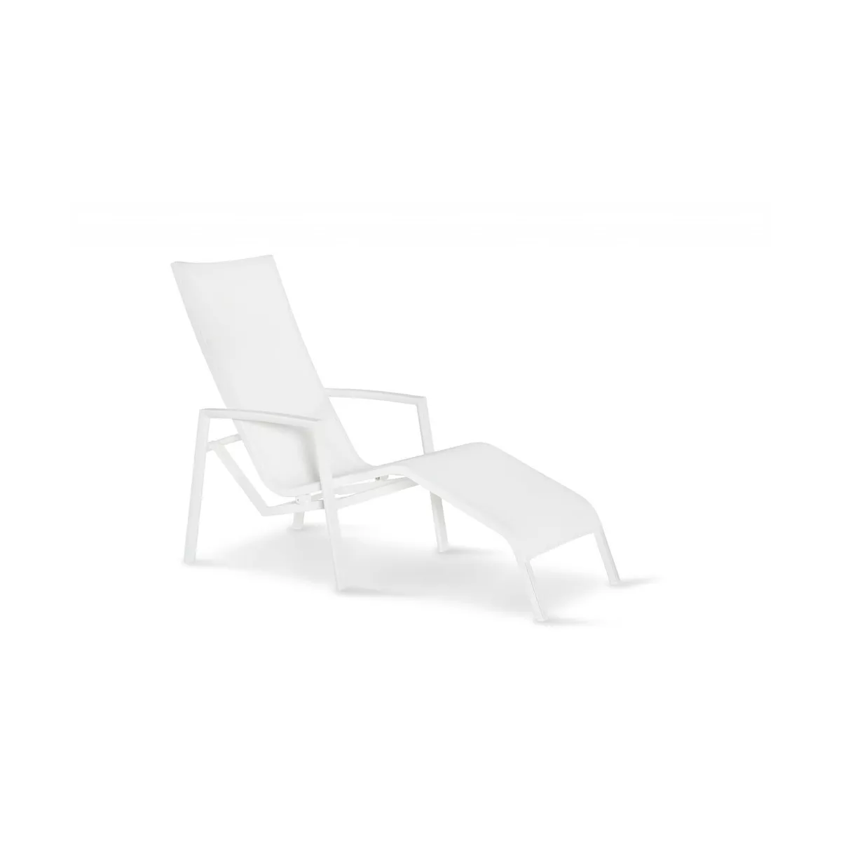 Chaise Longue Relax Gandia Alu Blanc
