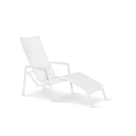Chaise Longue Gandia Alu Blanc