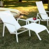 Chaise Longue Gandia Alu Blanc