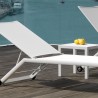 Chaise Longue Gandia Alu Blanc