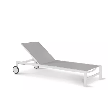 Chaise Longue Calpe Alu Blanc