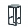 Tabouret de Bar Porto en Aluminium Anthracite