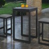 Tabouret de Bar Porto en Aluminium Anthracite