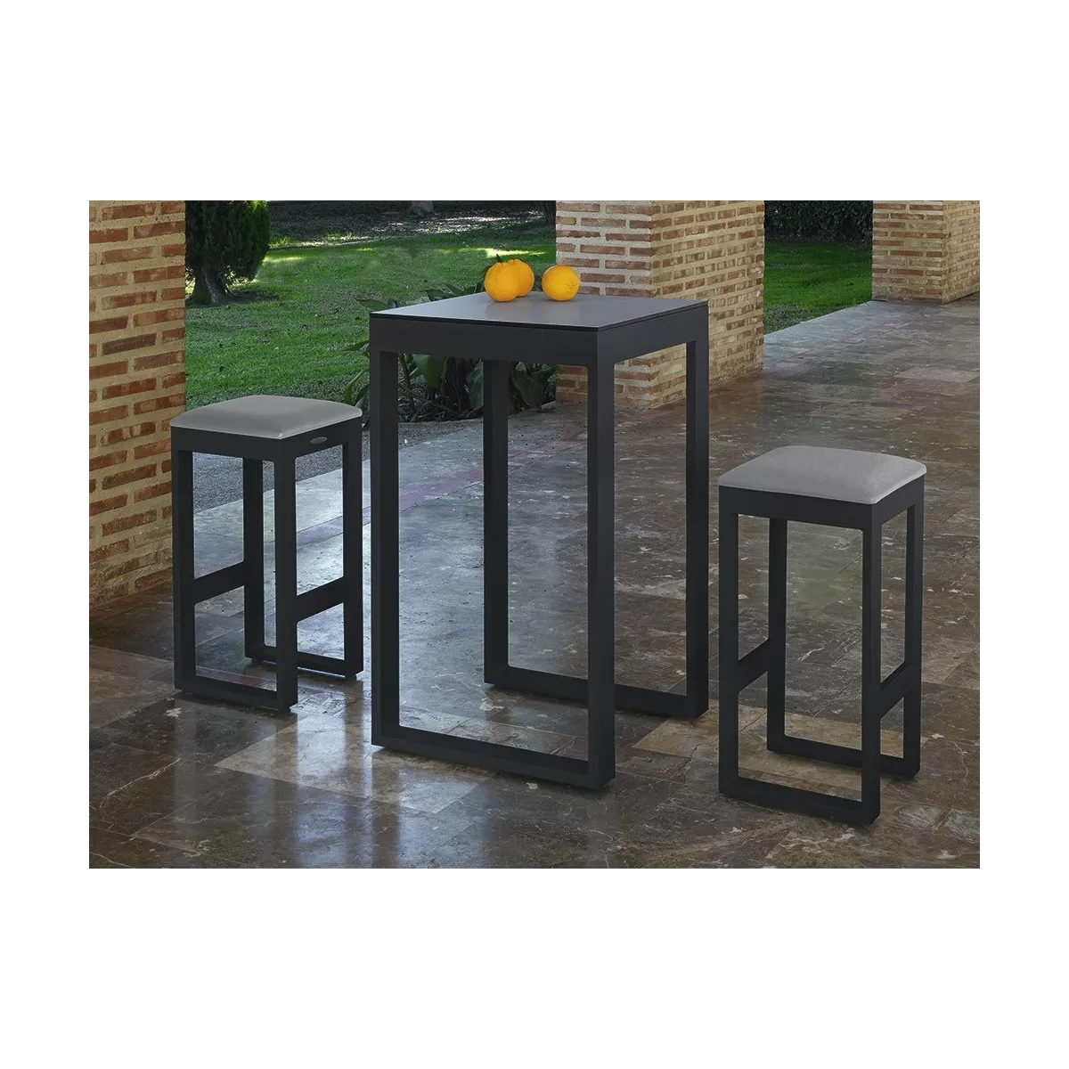Mange Debout Porto 60x60 cm  Porto en Alu Anthracite