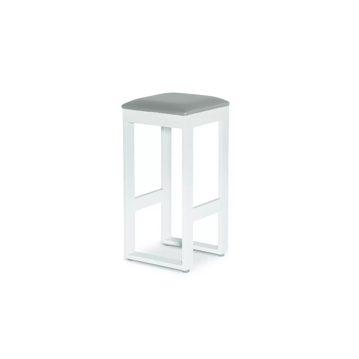 Tabouret de Bar Nerja en Aluminium Blanc