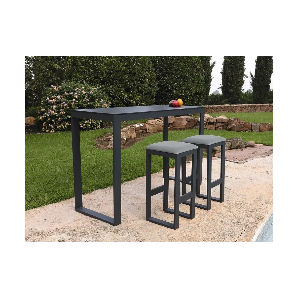 Mange Debout Porto 160x60 cm  Alu Anthracite