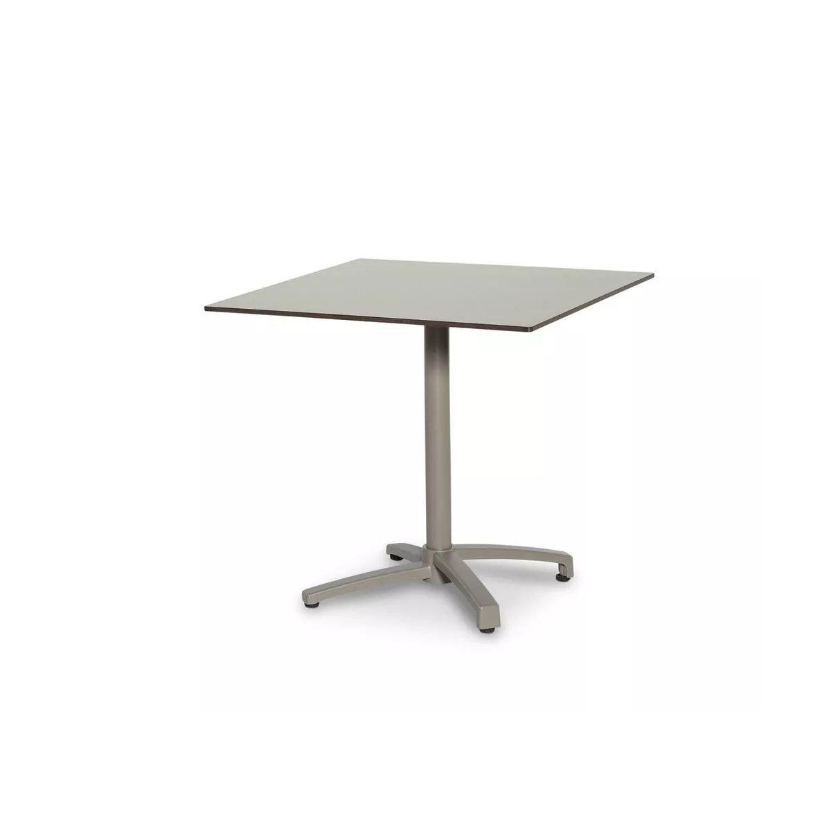 Table Cancun Pliante Carrée 80x80 Taupe