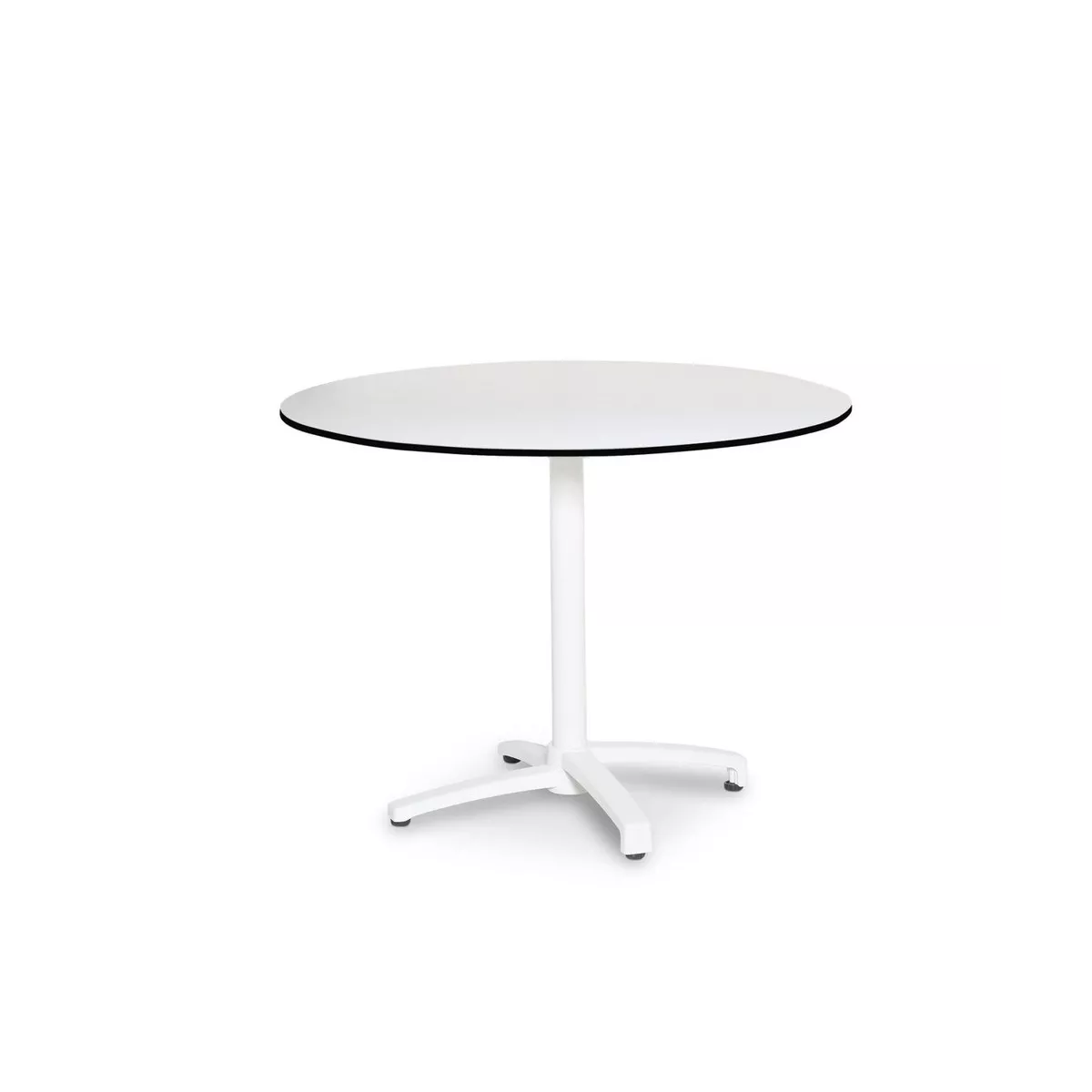 Table Cancun Pliante ronde 80x80 Blanc
