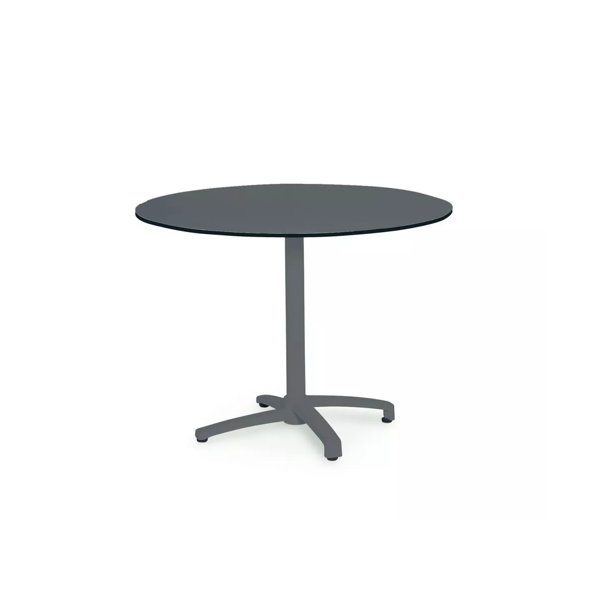 Table Cancun Pliante Ronde 80x80 Gris